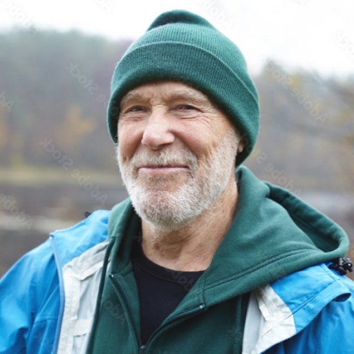 PUHR Homme au bonnet, sourire